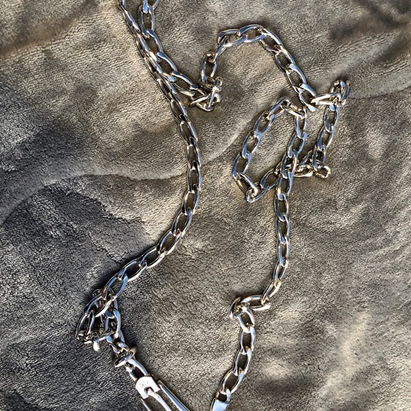 Vintage Calvin Klein silver chain belt - Picture 2 of 5